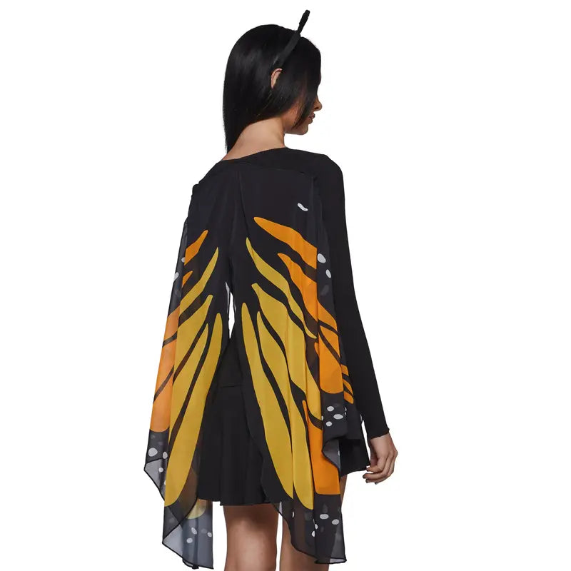 Butterfly Wing Costume Dress with Antenna Headband