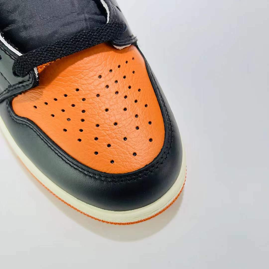 Nike Air Jordan 1 Retro High OG Shattered Backboard 3.0 Black Starfish Pale Vanilla Sneakers Shoes (555088-028)
