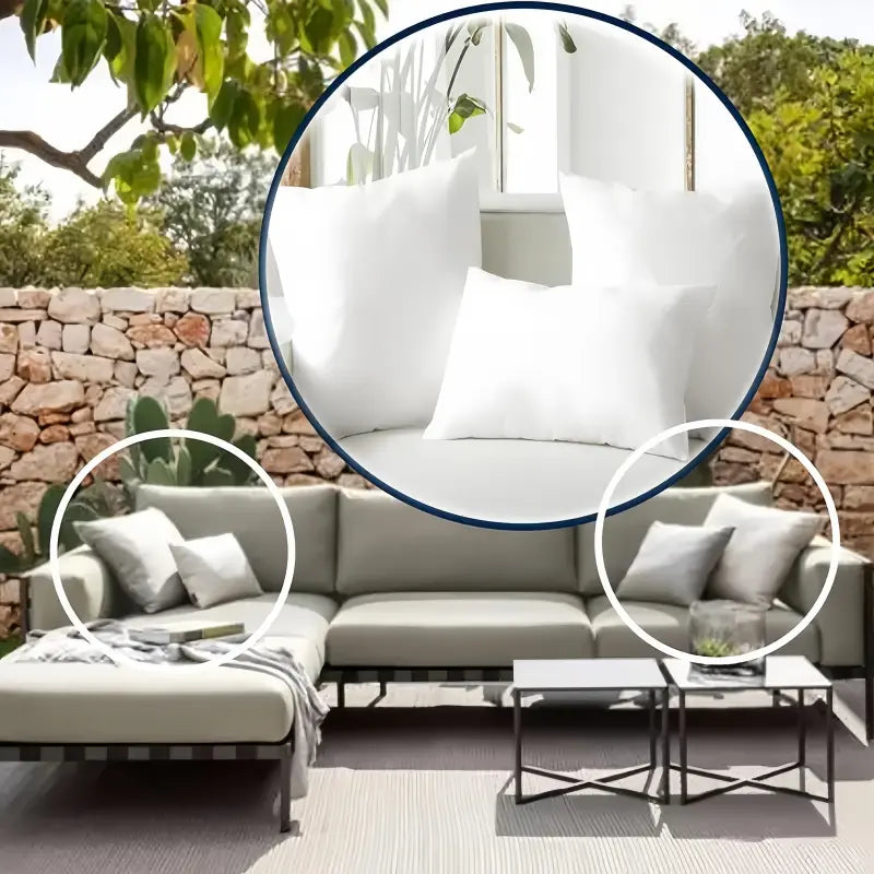 White Square Pillow Inserts for Sofas and Beds