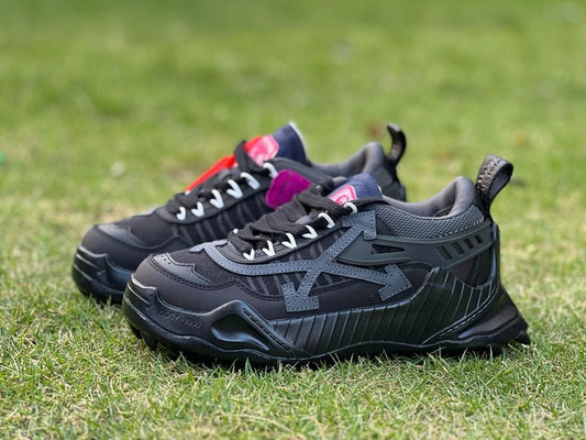 Off-White ODSY-1000 Black Grey Chunky Sneakers Men's Women's