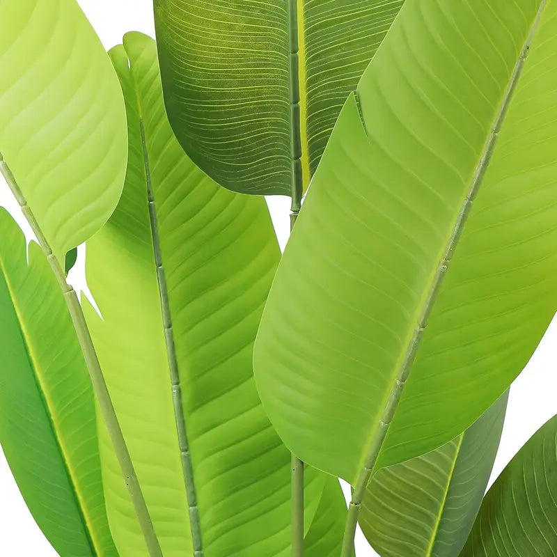 Tall Artificial Tropical Plant in Black Pot