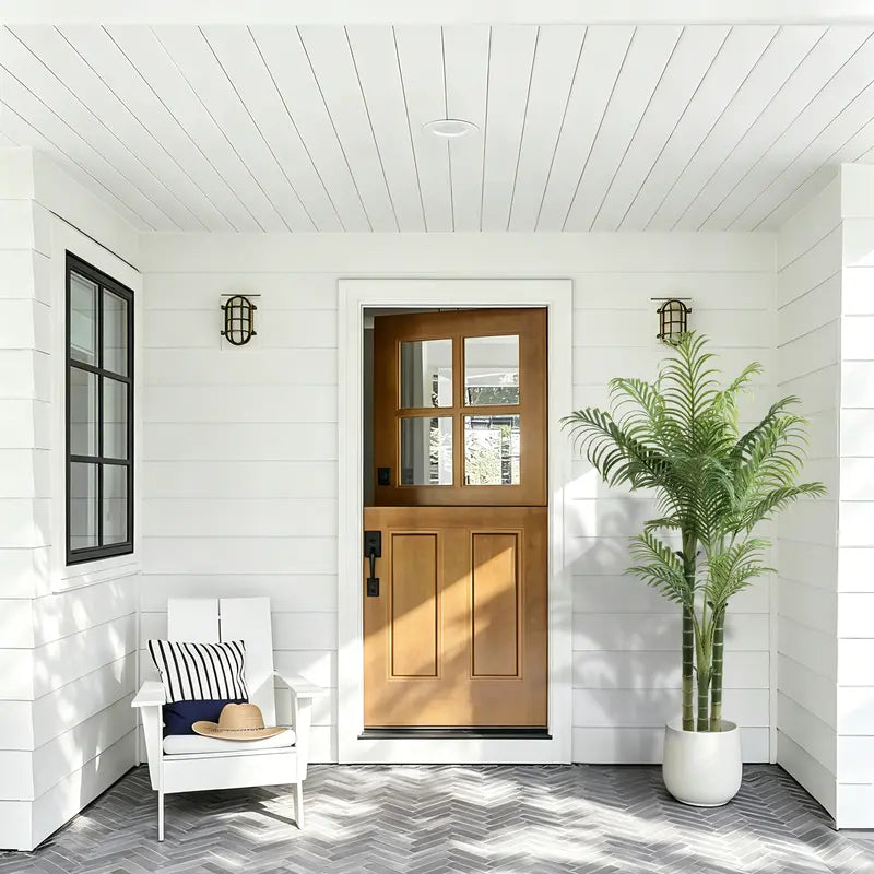 Artificial Areca Palm Tree In White Round Pot