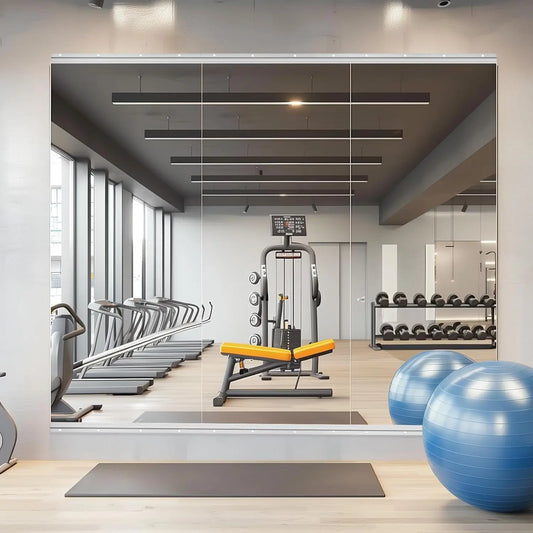 Frameless Wall Mirror Panels for Home Gym