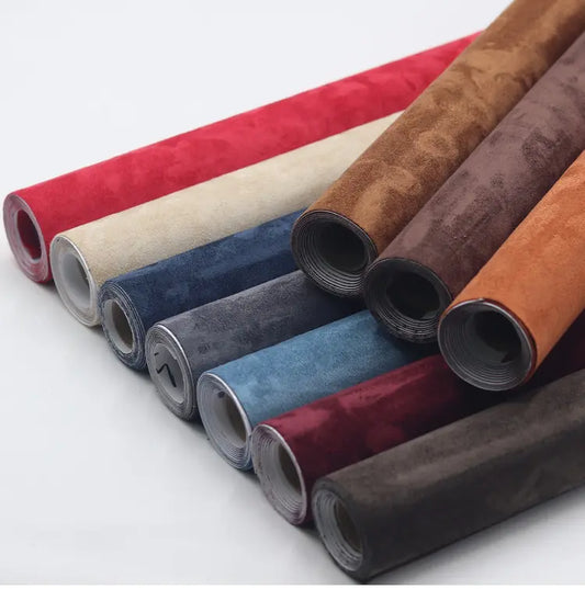 Suede-Look Fabric Rolls in Assorted Colors