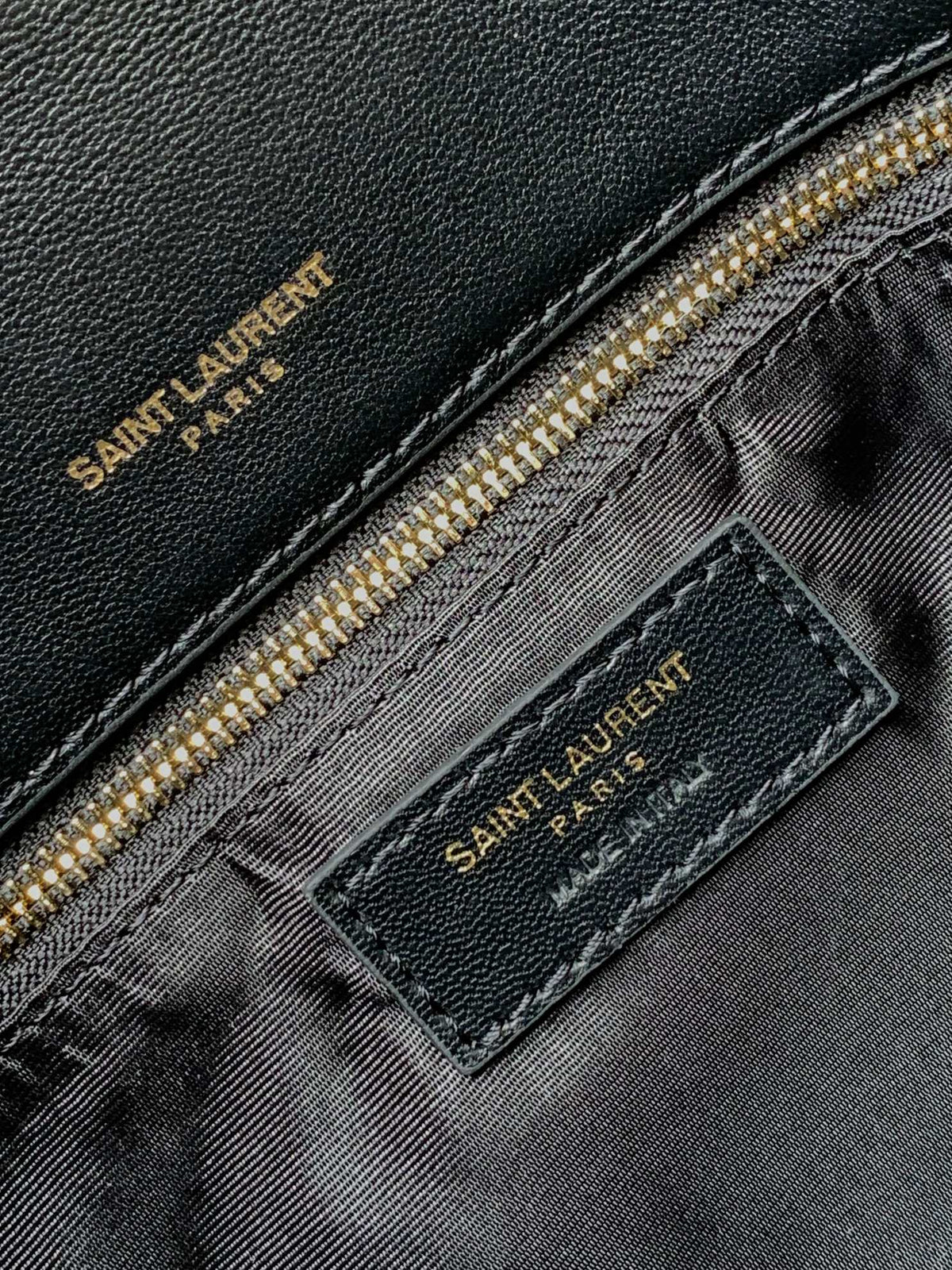 Saint Laurent Loulou Small Puffer Shoulder Bag in Quilted Leather - Black
