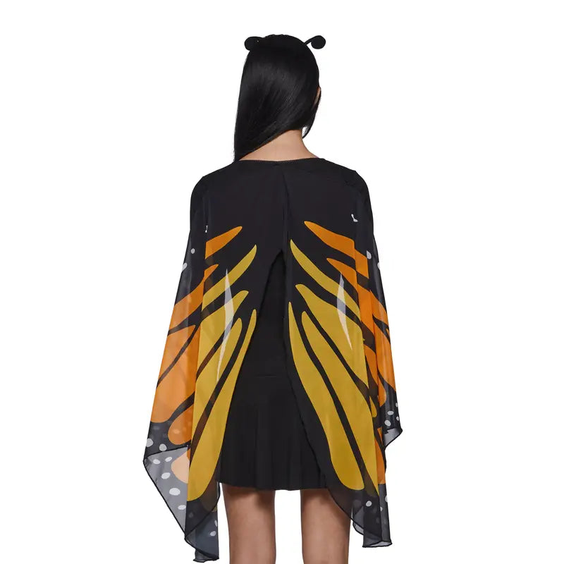 Butterfly Wing Costume Dress with Antenna Headband