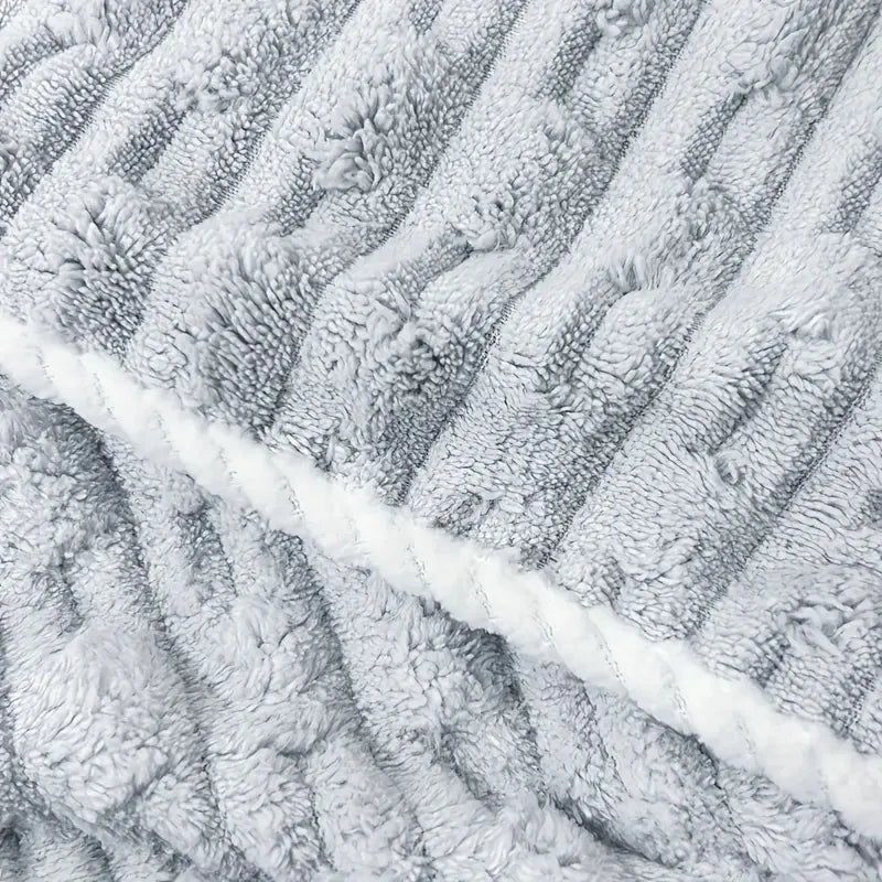 Four Textured Ribbed Towels in Assorted Pastel Colours