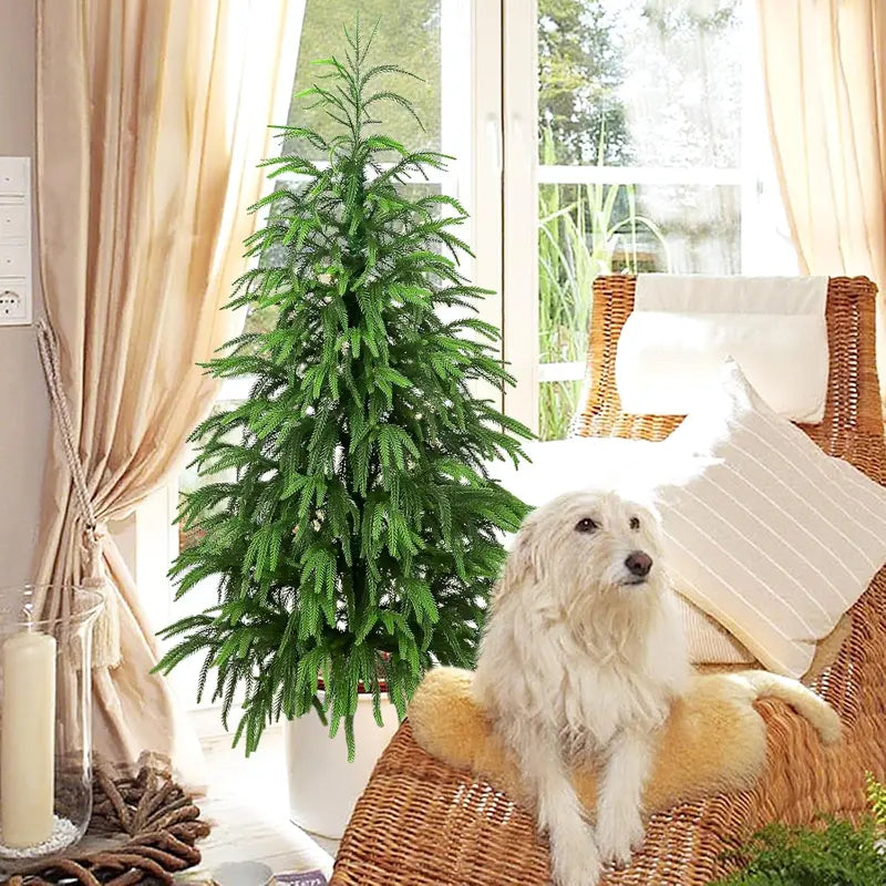 Artificial Evergreen Tree in Dark Grey Pot