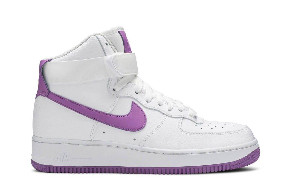 ( Women ) Nike Air Force 1 High White Dark Orchid 334031-112