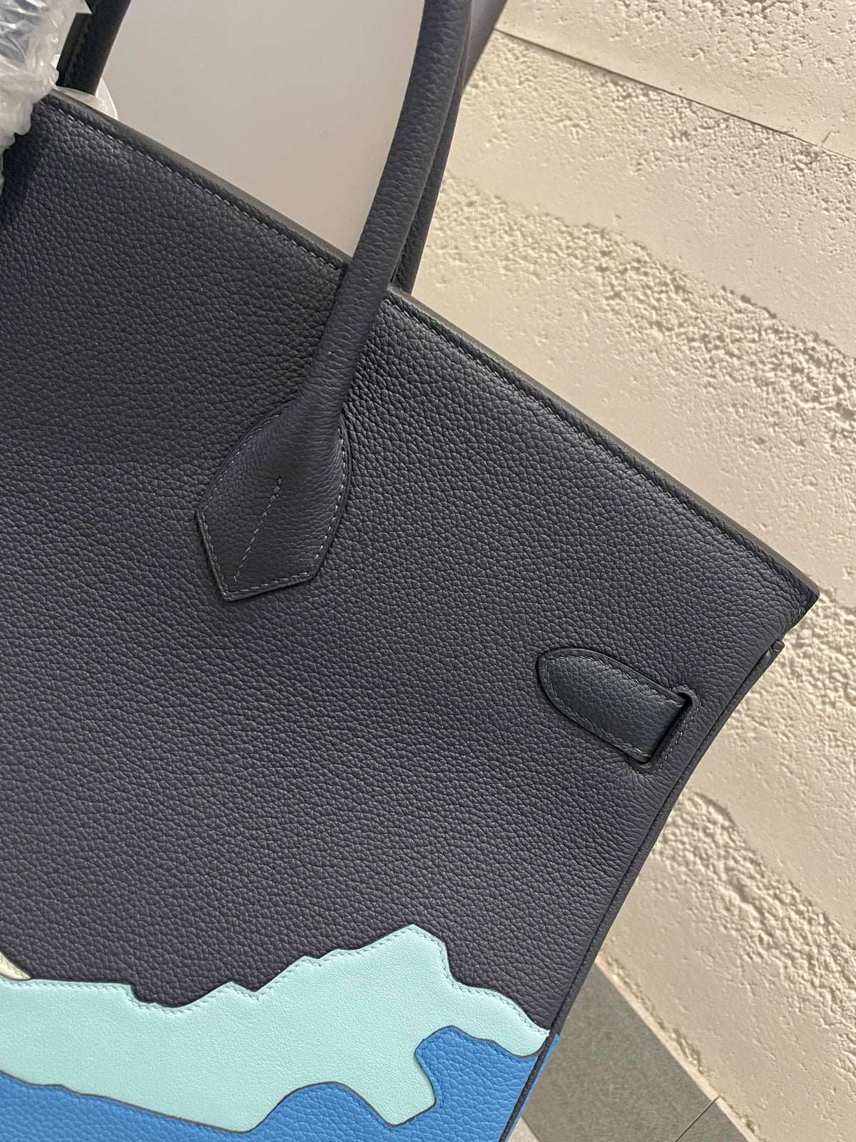 Hermès Birkin 40 Endless Road Black Leather Handbag with Silver Hardware