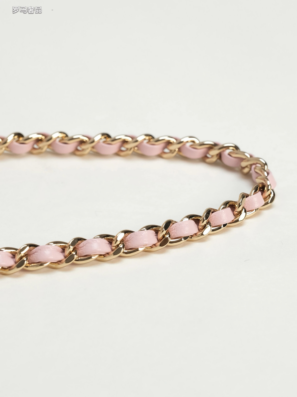 Pink Quilted Top Handle Handbag with Gold-Tone Chain Strap